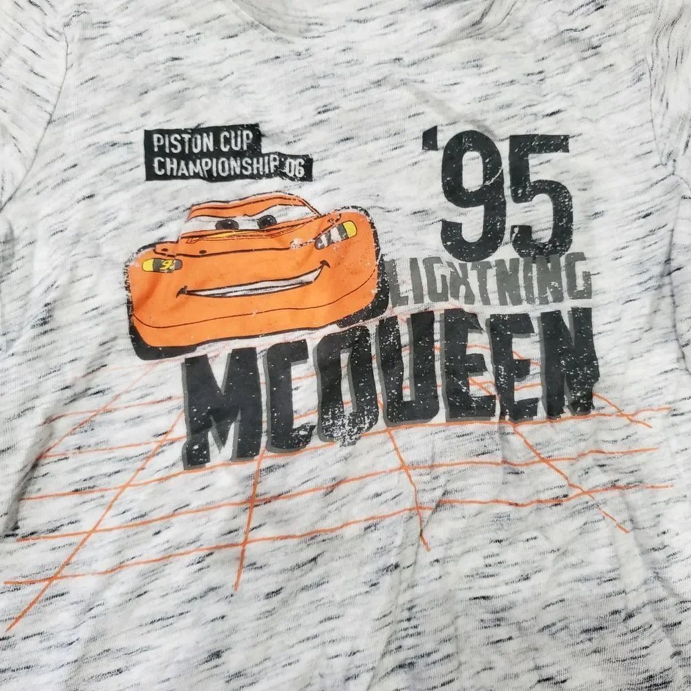 Boys Short Sleeve Shirts Size 2-3T Designs McQueen and Basketball Fans 2 Pieces